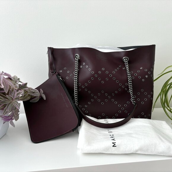 Marc Jacob purple leather tote bag - Picture 9 of 9